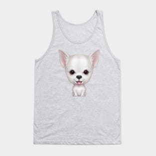 White Smooth Coat Chihuahua Tank Top